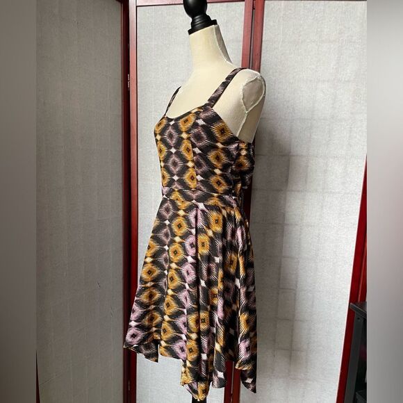 Bar III Multicolored Geometric Designed Fit and Flare Dress (Size: Medium) - Picture 4 of 12